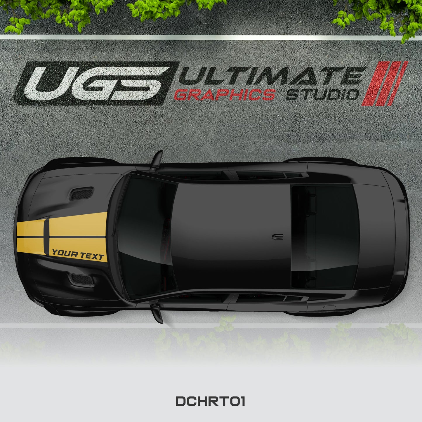 Dodge Charger Hood Graphics Custom Text