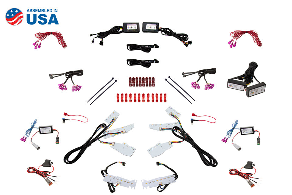 Diode Dynamics - RGBWA Upper & Lower DRL Boards for 2017-2020 Chevy Camaro ZL1 DD2296