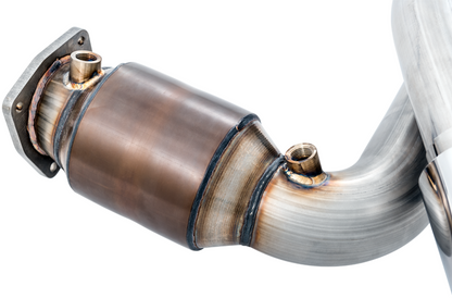 AWE Tuning Performance Exhaust and High-Flow Cat Sections for Porsche 991.2 Turbo - Stock Tips 3015-41002