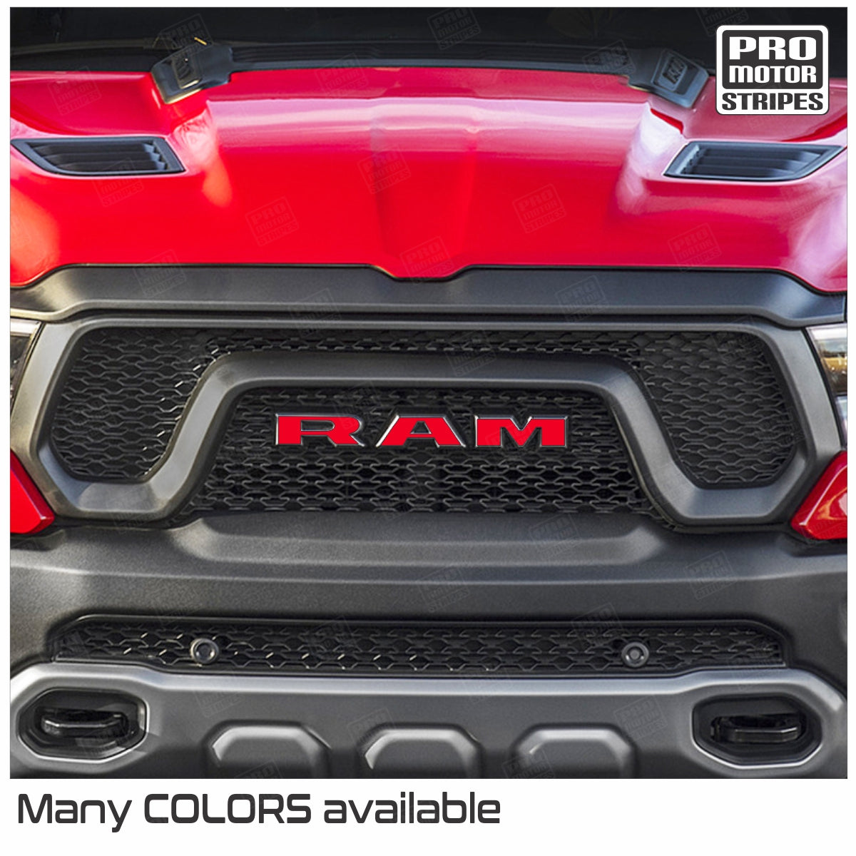 Dodge RAM 1500 Rebel 2019-2024 Front Emblem Overlay Decal