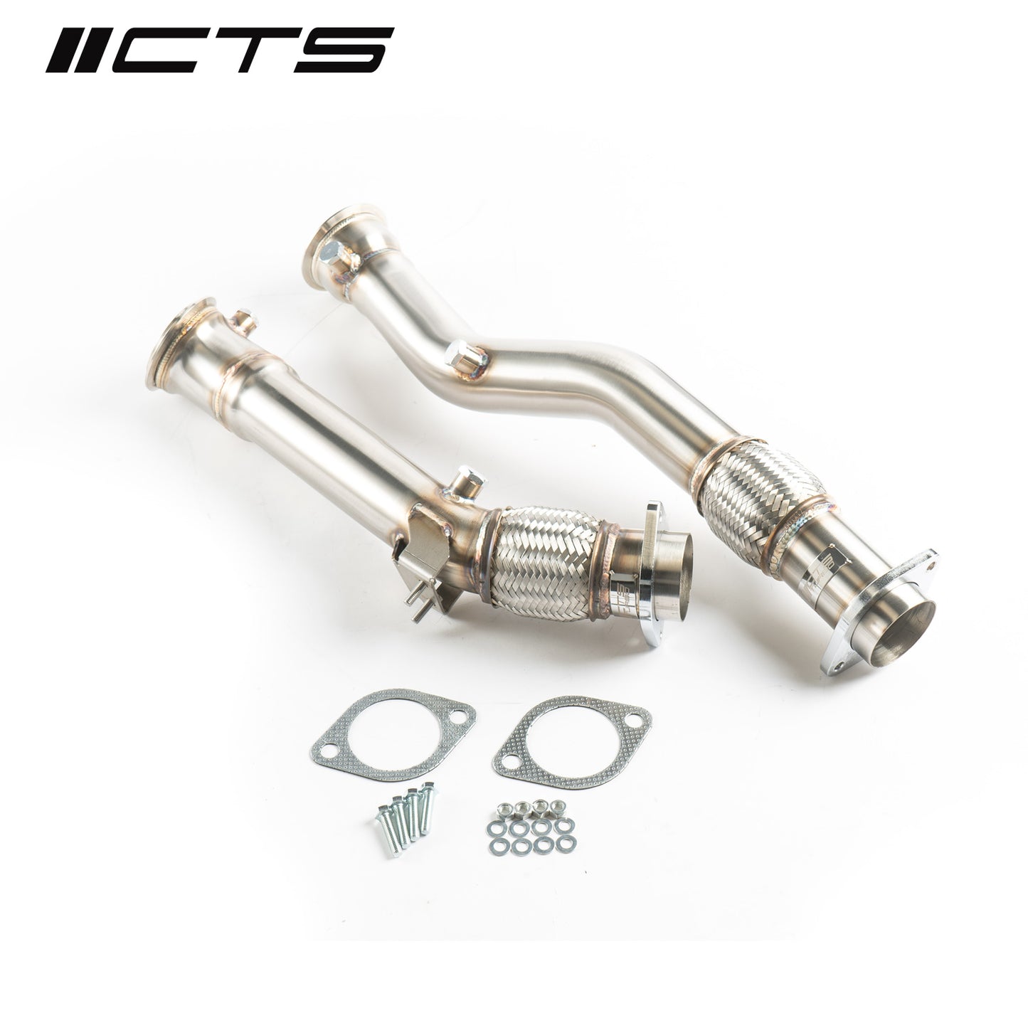CTS Turbo BMW S58 F97/G01 X3M/X3MC & F98/G02 X4M/X4MC Downpipes Without Heat Wrap CTS-EXH-DP-0043RC