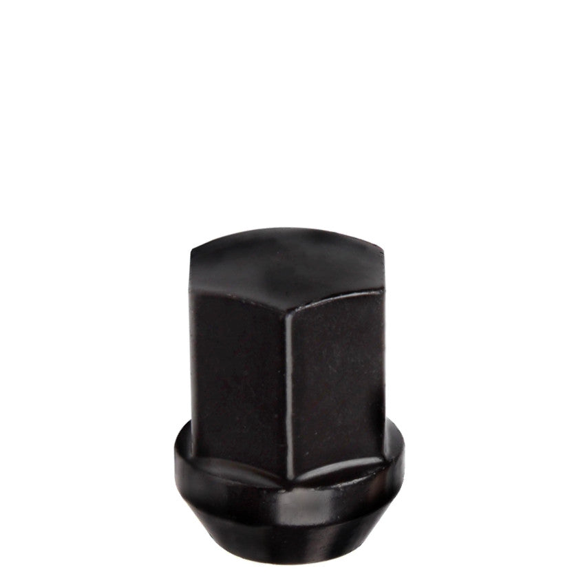 14x1.5 Bulge Acorn Lug Nut 7/8" Hex 1.53" Black Fits Chevy Dodge GM - Vista Wheel Accessories DPC1014LSB