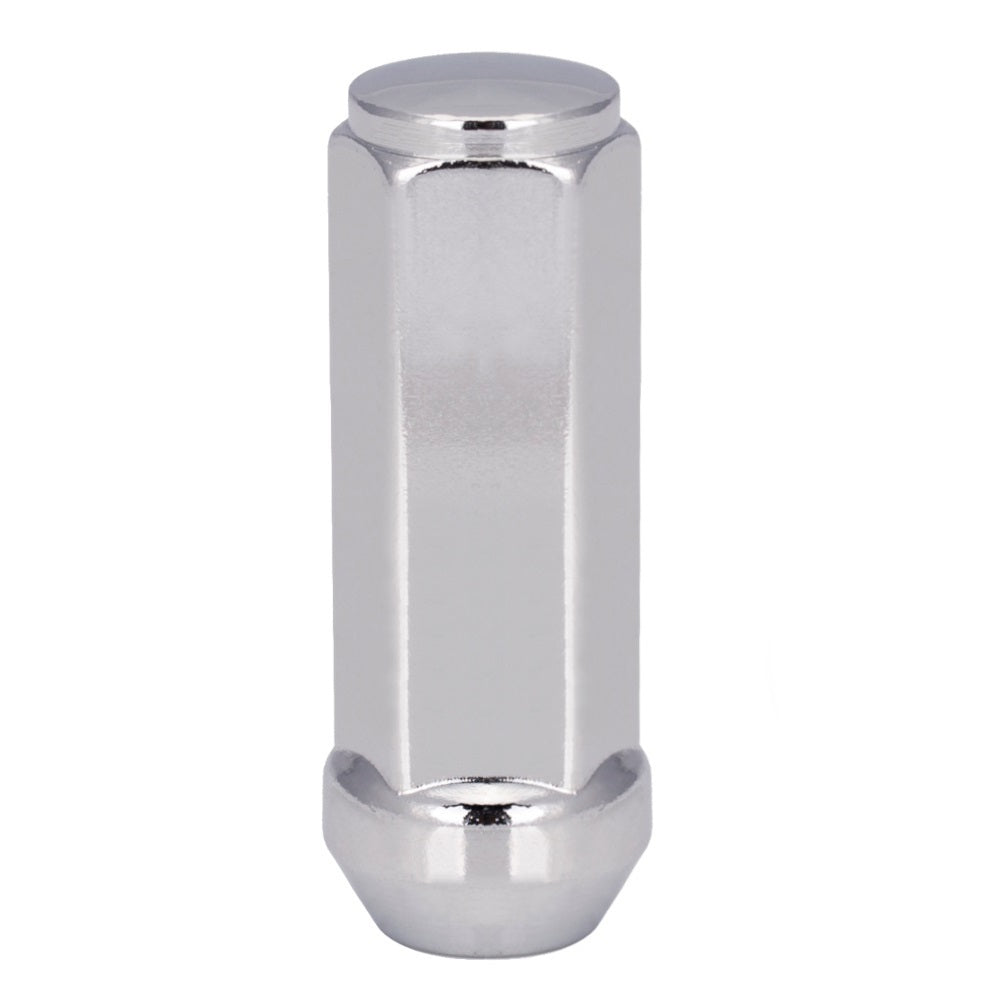 9/16" Bulge Acorn Lug Nut 3/4" Hex 2.4" Chrome - Vista Wheel Accessories DPC1096XL