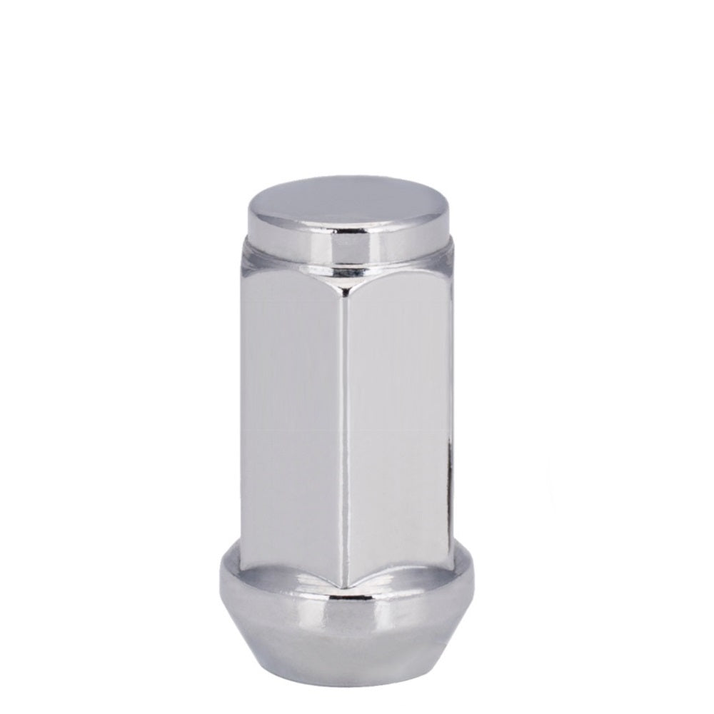 9/16" Bulge Acorn Lug Nut 13/16" HEX 1.90" Chrome - Vista Wheel Accessories DPC1396L