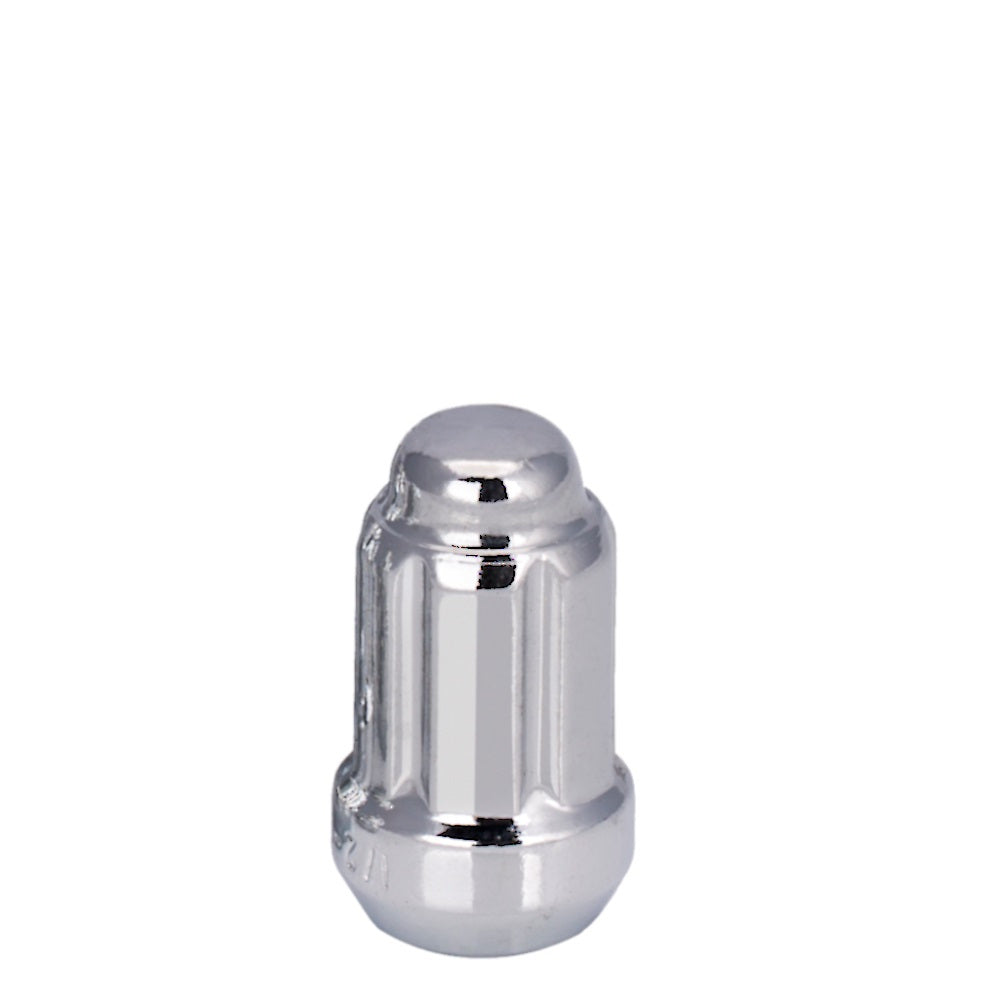 7/16" Bulge Acorn Car Spline Lug Nut 1.38" Chrome - Vista Wheel Accessories DPC1716S
