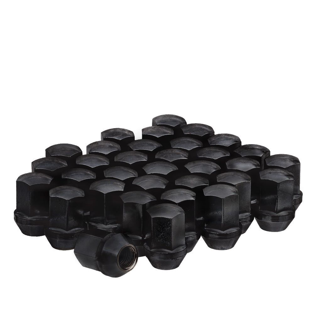 14X1.5 OE Style Lug Nut 7/8" Hex 1.78" 8 Lug Install Kit Black Fits Chevy GMC - Vista Wheel Accessories DPC58236B