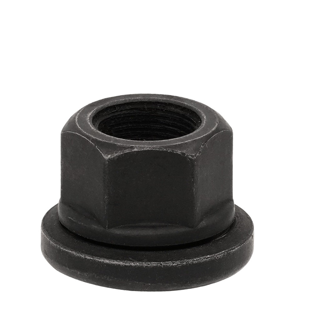 22x1.5 Flat Seat Semi Lug Nut 33mm Hex Black - Vista Wheel Accessories DPC600056