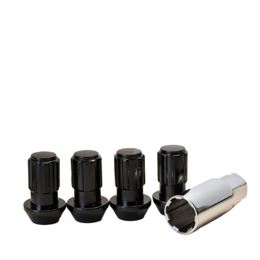 14x1.5 OE Style Lock Set 1.77" Black Fits Chevy GM - Vista Wheel Accessories DPC60236LB