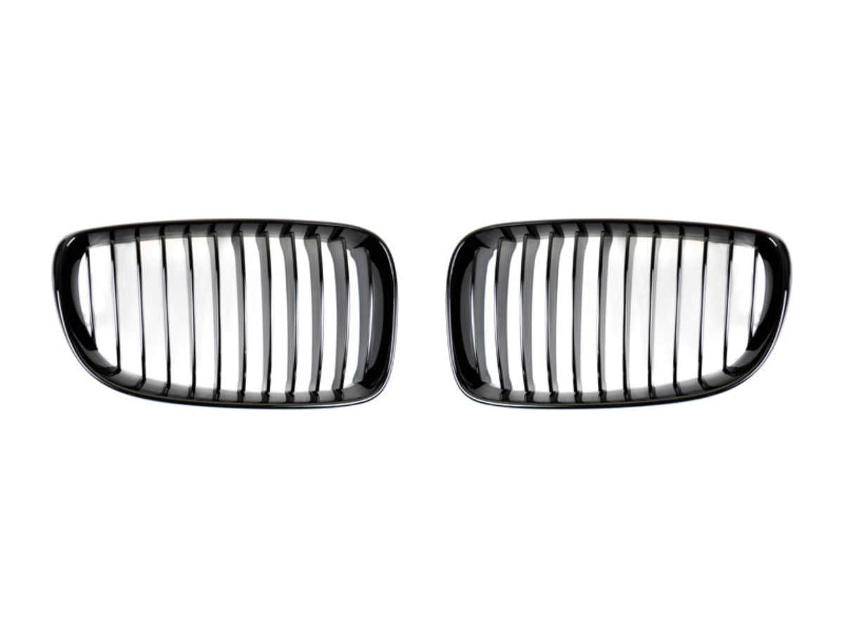 AutoTecknic Glazing Black Front Grille Set - BMW E82 1-Series & 1M