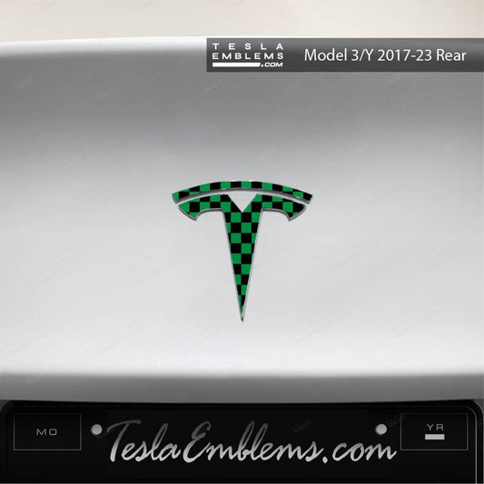 Demon Slayer Tanjiro Tesla Emblem Decals (Front + Back) | Model Y