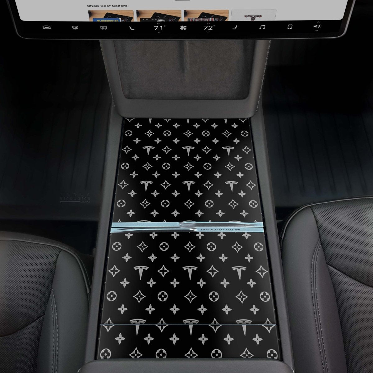 Designer Pattern Tesla Edition | Tesla Center Console Wrap Kit | Model Y 2026