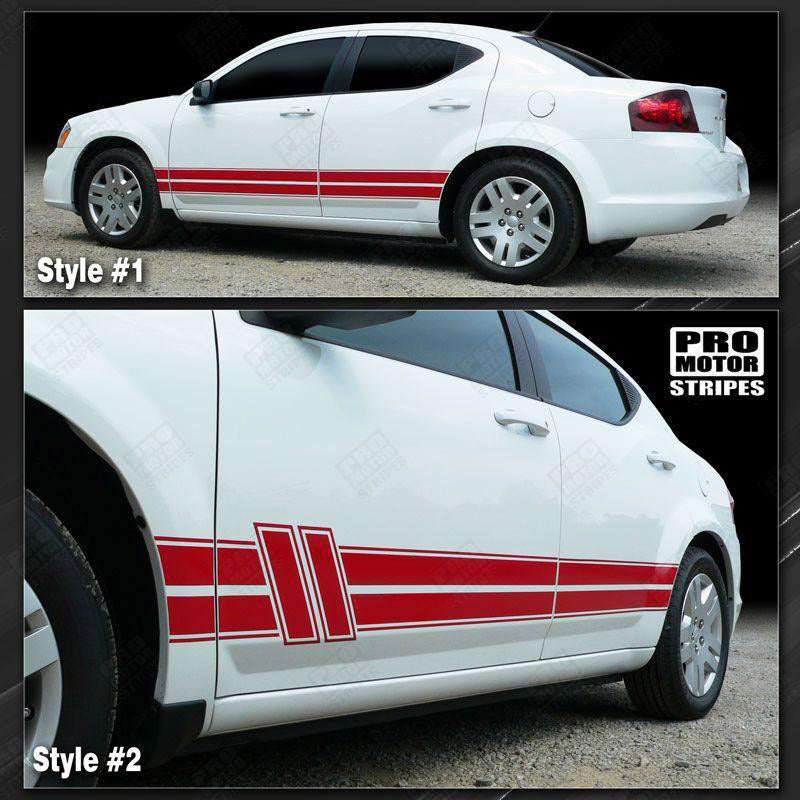 Dodge Avenger 2008-2014 Rocker Panel Side Stripes