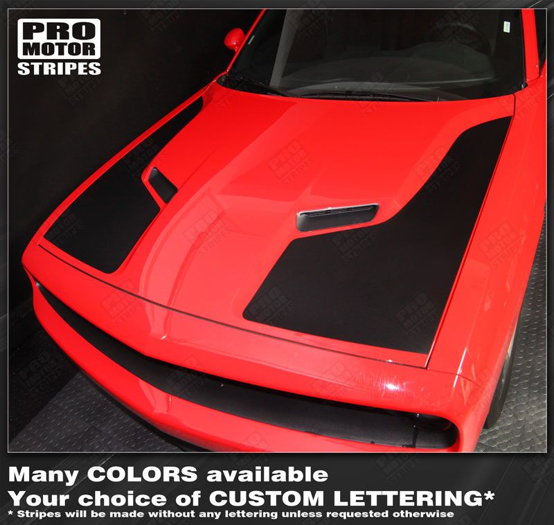 Dodge Challenger 2008-2023 Side Panel Hood Accent Stripes