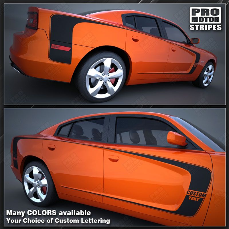 Dodge Charger 2011-2014 Front-to-Rear Side Accent Stripes