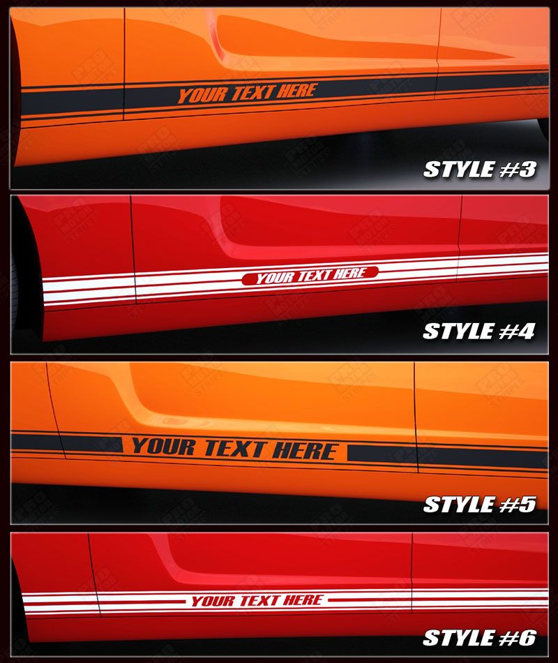 Dodge Charger 2011-2023 Rocker Panel Side Accent Stripes