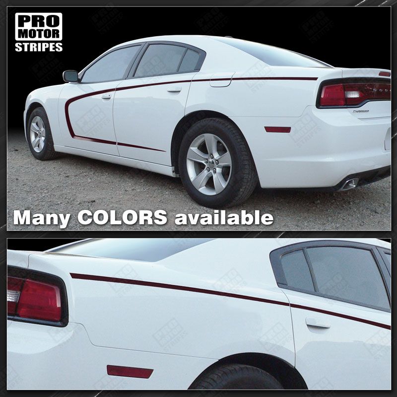 Dodge Charger 2011-2023 Side Scallop Bumblebee C-Stripes