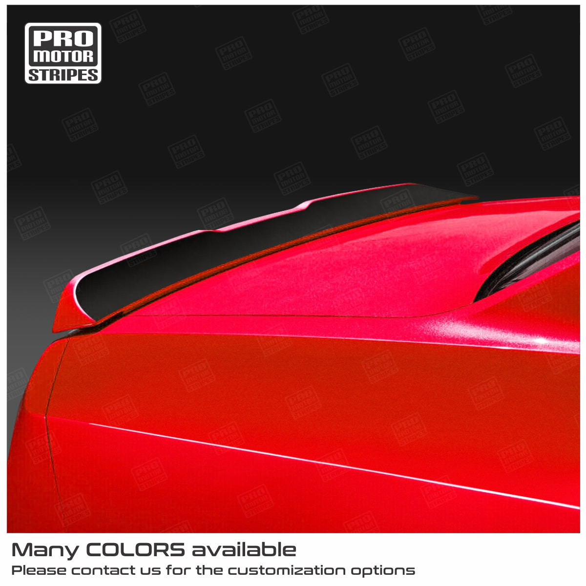 Dodge Challenger 2015-2023 Spoiler Top Wing Blackout Stripe Decal