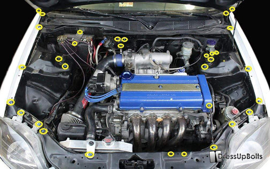 Honda Civic EK/EJ (1996-2000) Titanium Ti Engine Bay Kit