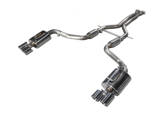 AWE Tuning Track Edition Exhaust for 970 Panamera 2/4 (2014 ) -- With Chrome Silver Tips 3020-42022
