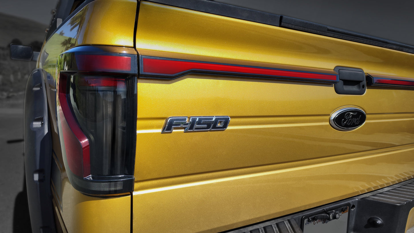 OPT7 Full-Width Strip Cross LED Tail Light with Sequential Red or Yellow Signal for 12th Gen 09-14 Ford F150 (Inspired from New Ford F-150 Lighting)