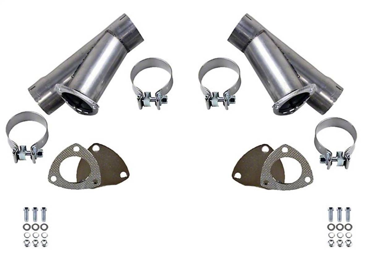 Granatelli 3-Inch Dual Round Manual Stainless Steel Slip-Fit Exhaust Cutout Kit – 305530D