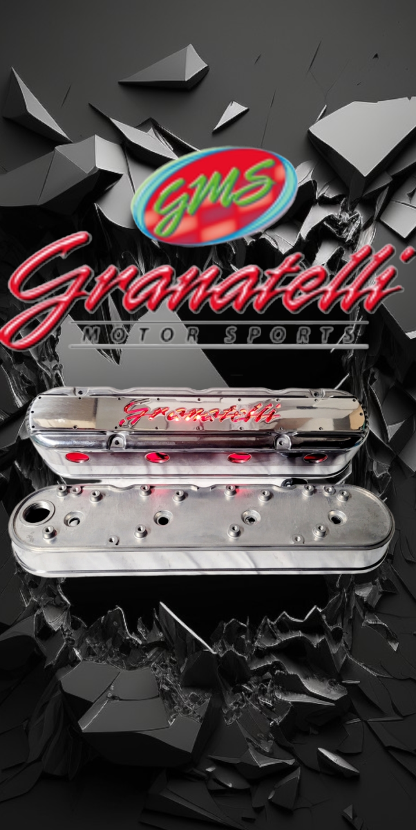 Granatelli LS 2-Piece Tall Valve Covers, Polished Finish, Integral Coil Mounts, 4.8L-7.0L, Pair – 640361-4