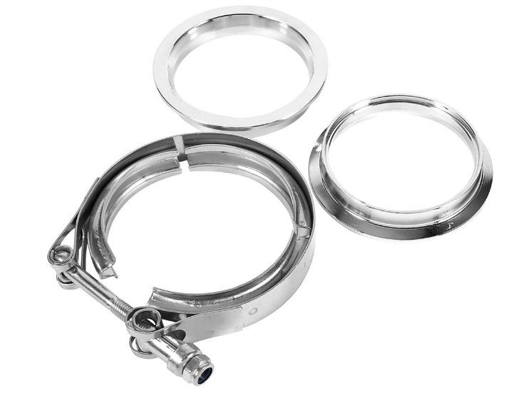 Granatelli 5" V-Band Interlocking Exhaust Flanges & Clamp – 308550-1