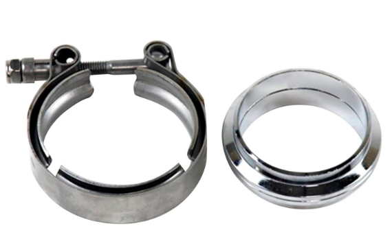 Granatelli 5.00" V-Band Mating Flat Flanges & Clamp - 308550