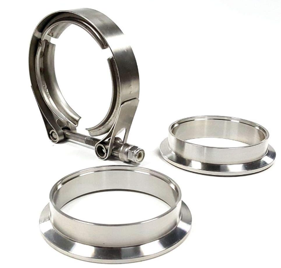 Granatelli 4" Stainless Steel V-Band Interlocking Flange - 308540-1