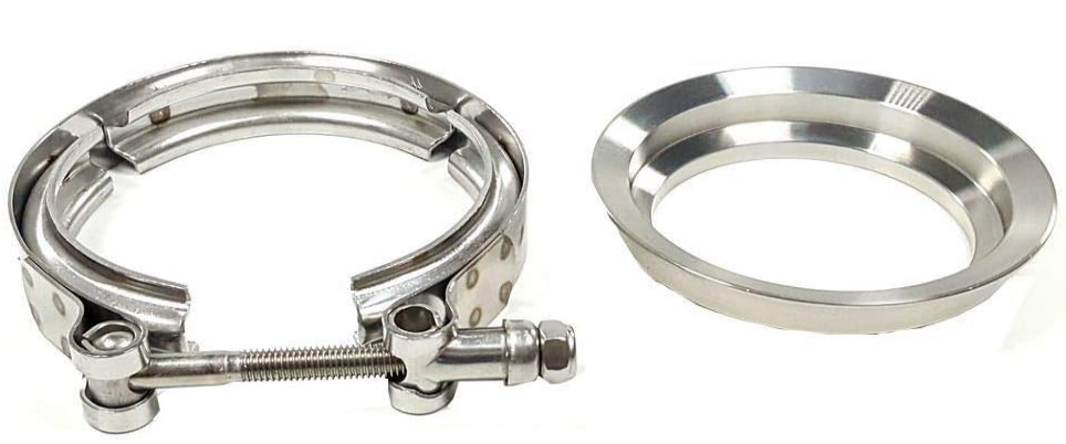 Granatelli 2.5" V-Band Mating Flat Flanges & Clamp – 308525