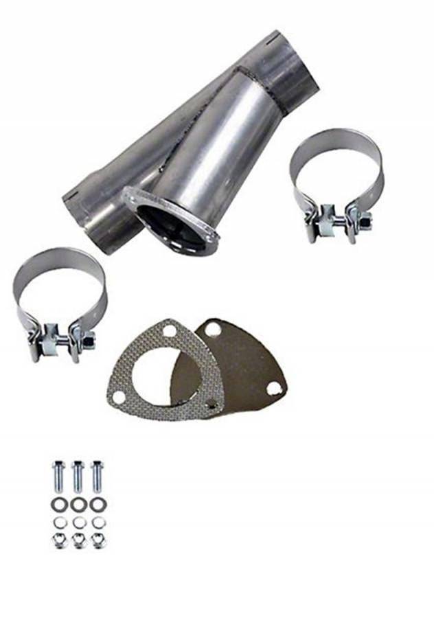 Granatelli 3-Inch Single Round Manual Stainless Steel Slip-Fit Exhaust Cutout Kit – 305530