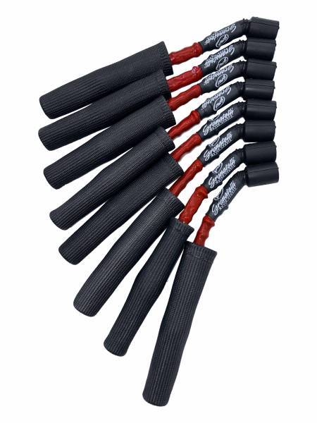 Granatelli 2001–2007 GM 8.1L V8 0-Ohm High-Performance Spark Plug Wires 14" Red – 28-1712HTRB