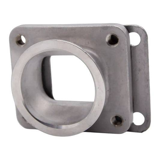 Granatelli Motor Sports Turbo Adapter, Cast. 2.5" V-Band to T4 Housing, Threaded