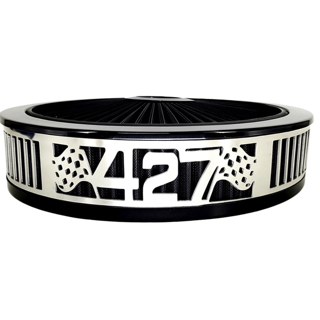 Granatelli Blingz Beauty Bandz Black Air Filter Assembly – 427 Graphic – 750023