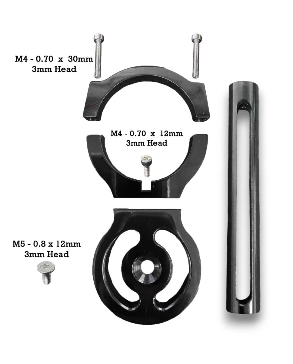 Granatelli 2.00-Inch Race Belt Residual Slack Harness Collar Set – Black – 800200B