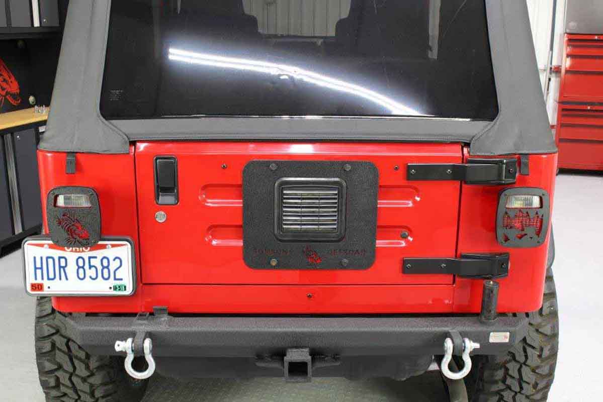 Fishbone Offroad Back Side Tailgate Plate 1997-2006 Jeep Wrangler FB31058
