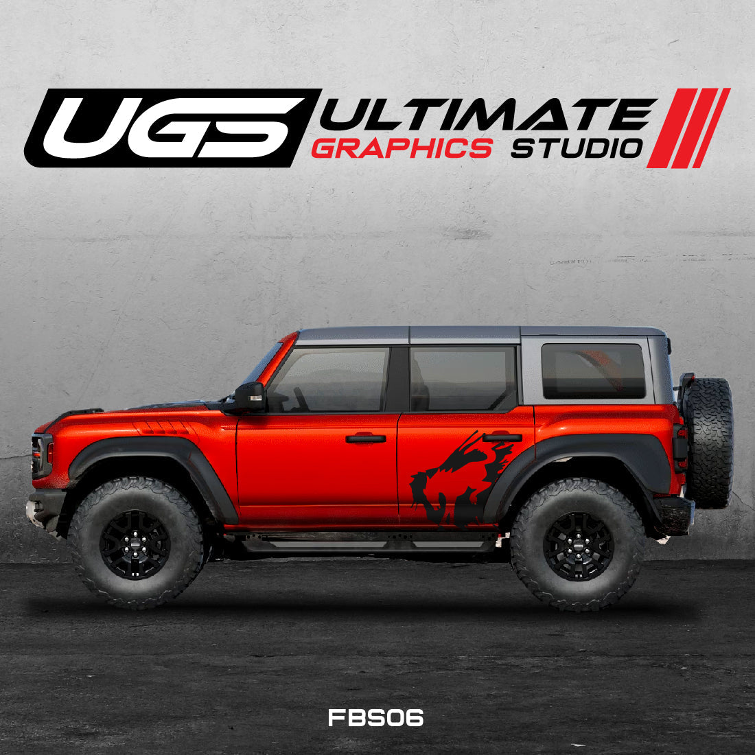Ford Bronco Logo Side 1 Color Graphics