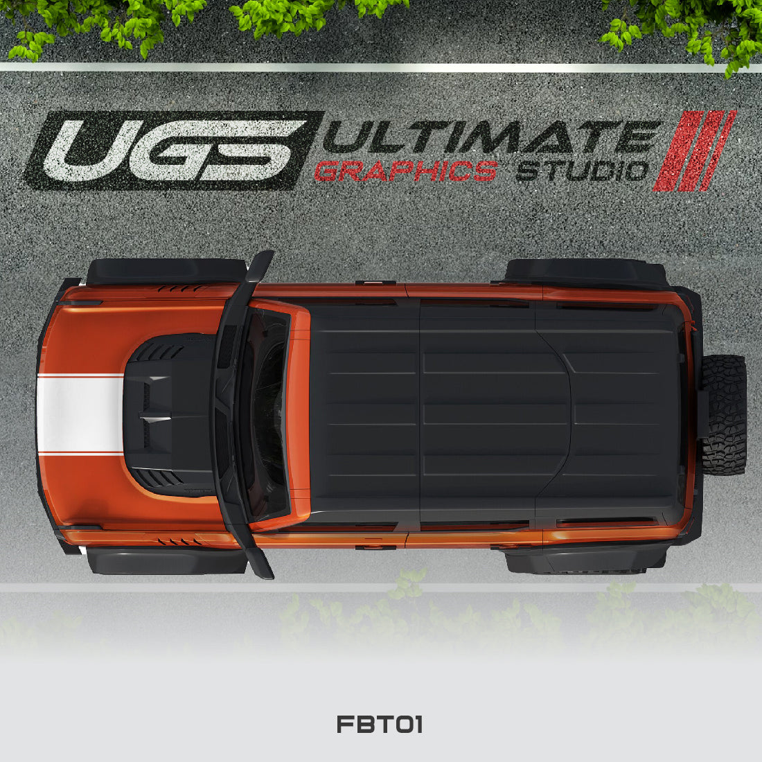 Ford Bronco Top Stripe Graphic