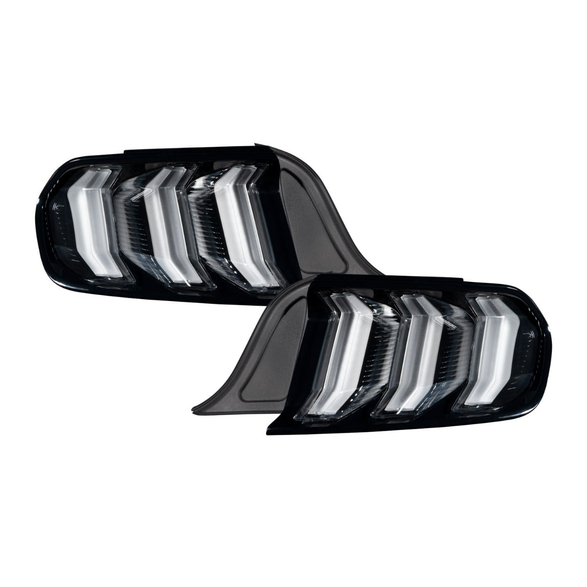 Form Lighting 2015-2022 Ford Mustang LED Tail Lights Clear Pair FL0006
