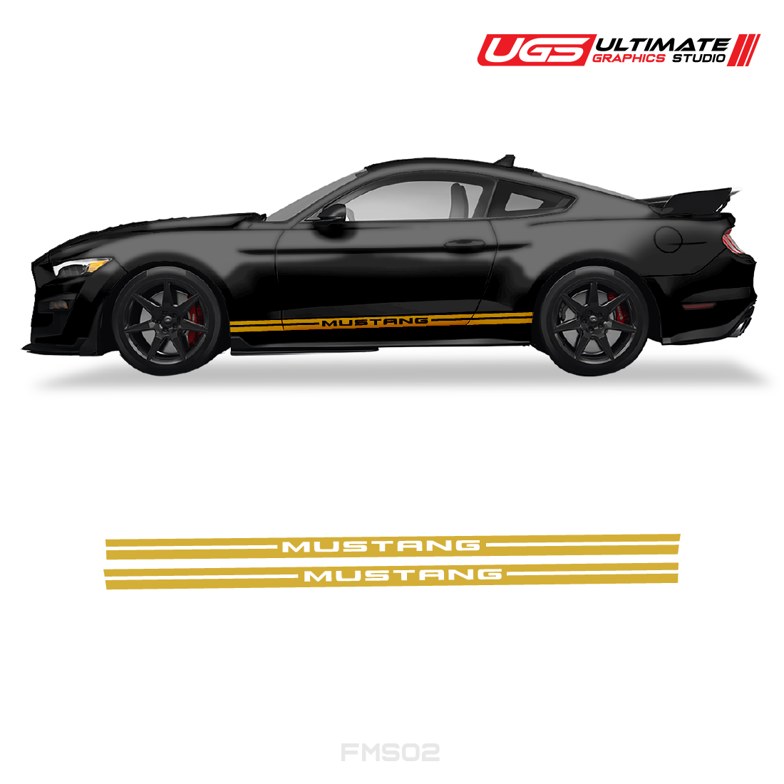 Ford Mustang Side Graphics Stripes
