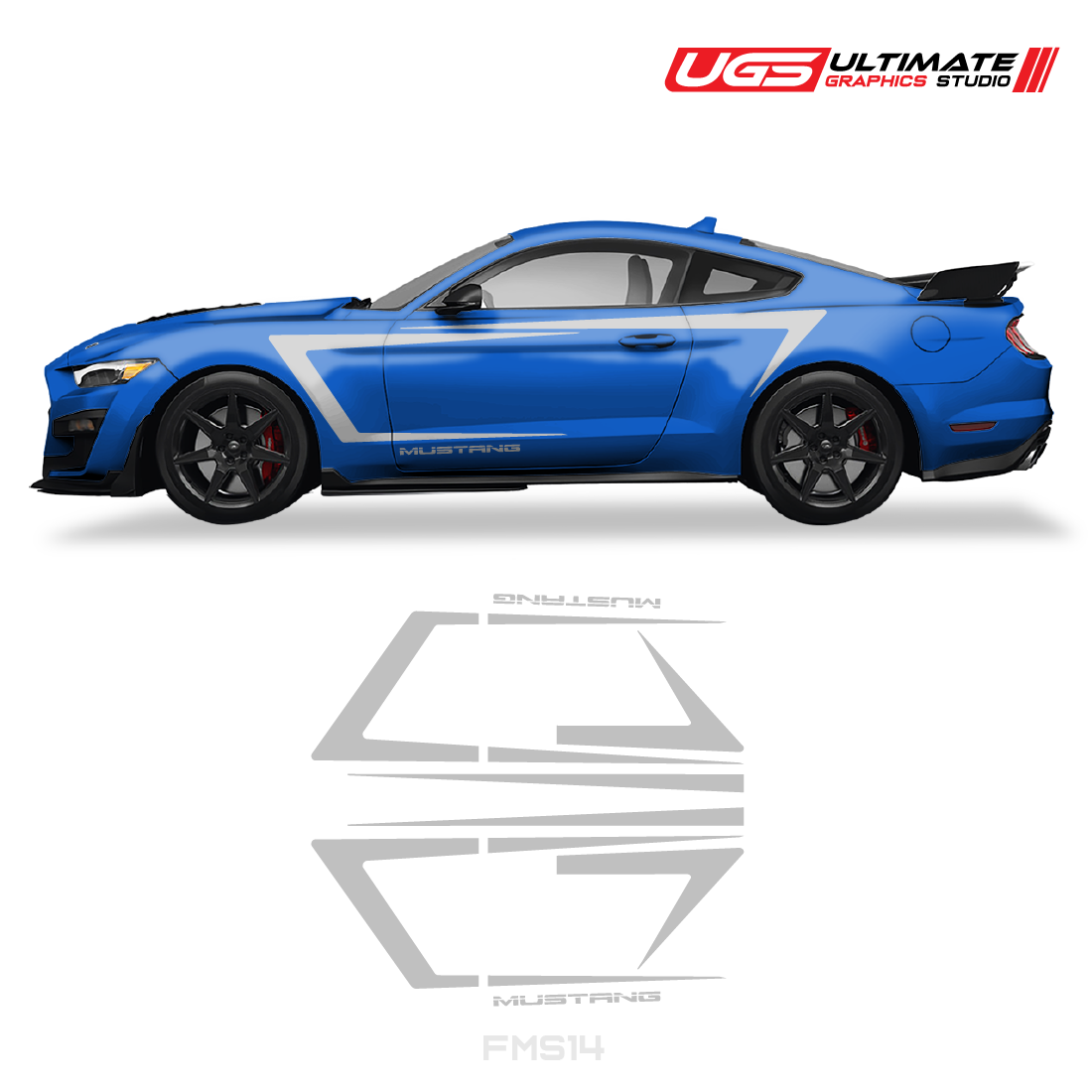 Ford Mustang Side Door Stripes Graphics