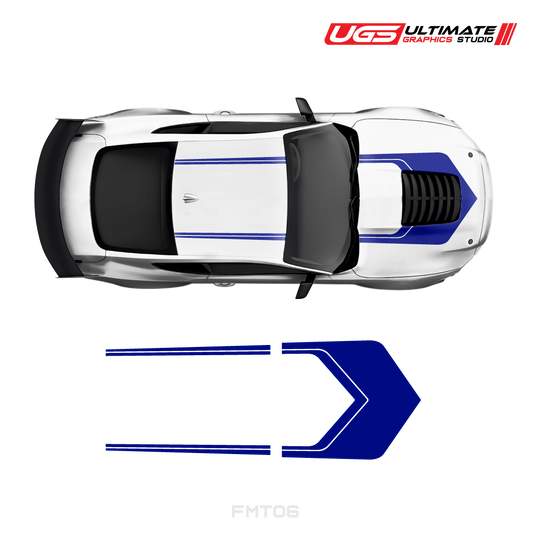 Ford Mustang Roof & Hood 2 Color Graphic