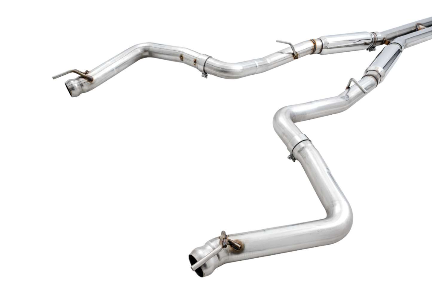 AWE Tuning Track Edition Exhaust for 15 Challenger 6.4 / 6.2 SC - Stock Tips 3015-11050