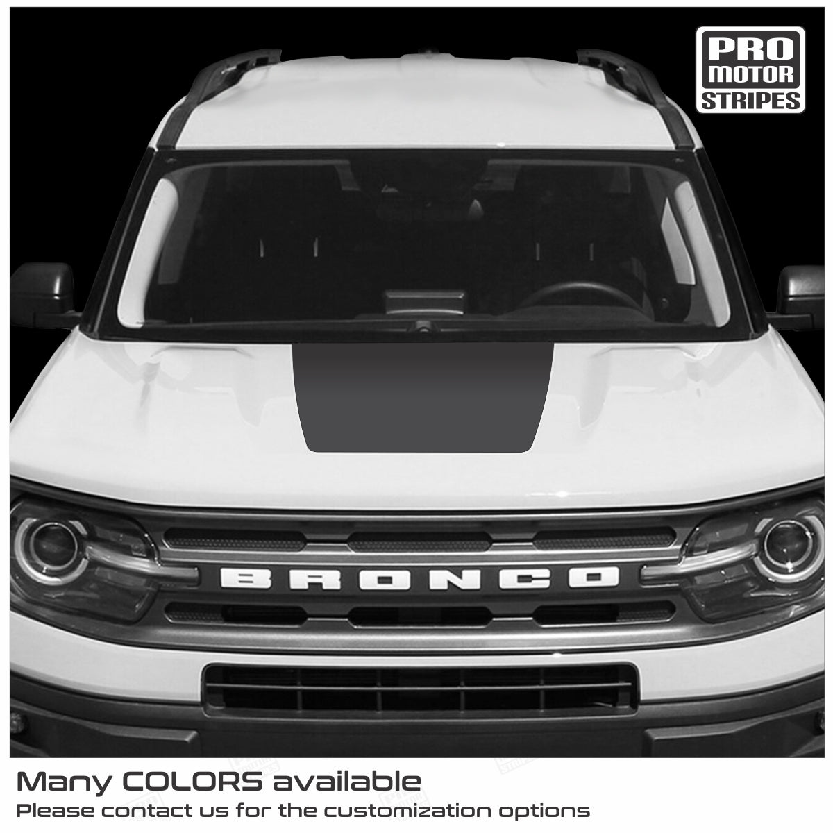 Ford Bronco Sport 2021-2023 Hood Accent Decal Sport Stripe