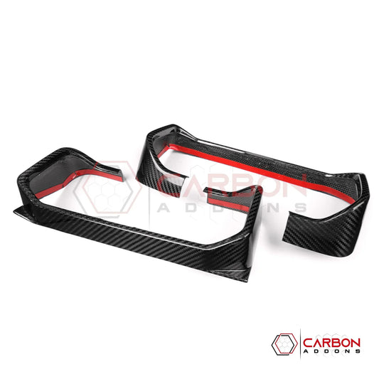 Carbon Fiber Rear Tail Light Trim Bezel Cover For Ford Bronco Raptor | Glossy or Matte