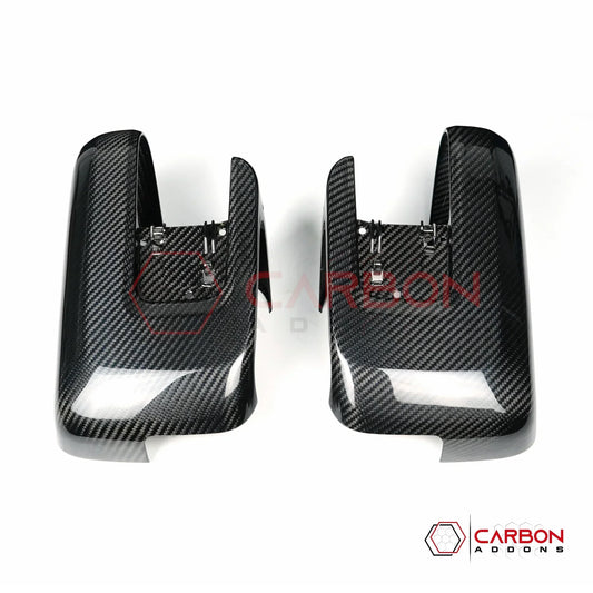 Direct Replacement Carbon Fiber Side View Mirror Caps for 2021+ Ford F-150