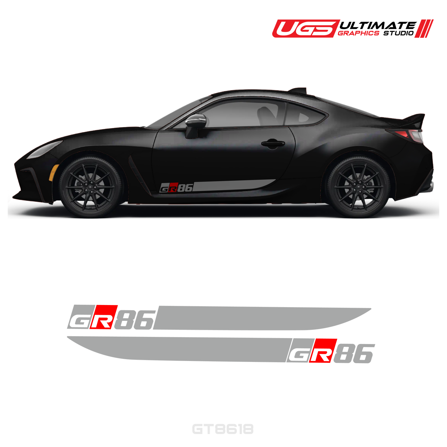 GR86 Side Decal Stripe Set With Accent