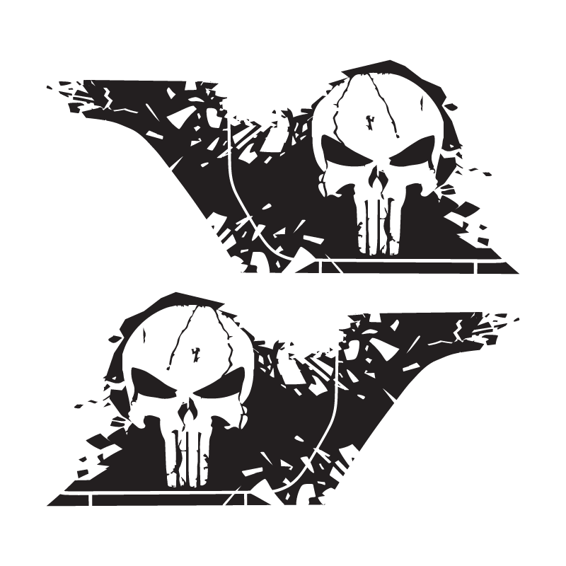 Grunge Punisher Side Graphic