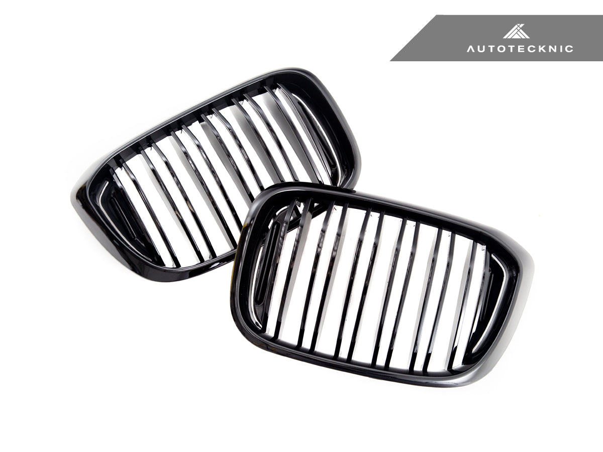 AutoTecknic Dual-Slats Gloss Black Front Grille Set - G01 X3 | G02 X4 Pre-LCI