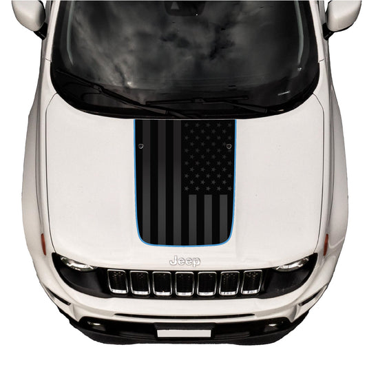 Hood Graphic | Black Flag - fits Jeep Renegade BU 2015-2024